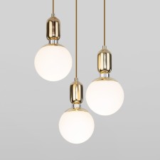 Suspended lamp with glass lamps of Bubble, 60W, E27, 30x30 cm