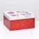 Folding box "red with white", 31.2 x 25.6 x 16.1 cm