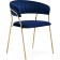 CHARTAL SHARTALIA KAMELIA 1 Metal/velor, Gold/Blue 60x52x79 cm