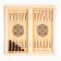 Wooden backgammon with checkers "wolf-21", board game, 40 x 40 cm
