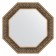 Mirror in the baguette frame, silver monogram 101 mm, 74x74 cm