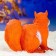 Garden figure "Squirrel with acorns" 24cm