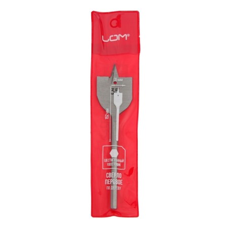 Drill on wooder scrap, hexagonal shank, 35 x 152 mm-2