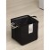 Belly basket square shares Laundry, 33 × 33 × 33 cm, black color
