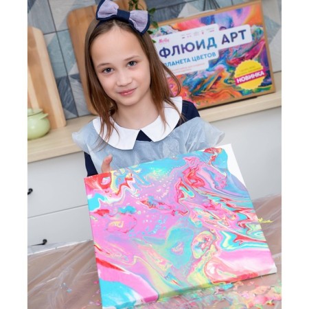 Set "Fluid Art" "Planet of Flower"-4