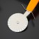 Knife for pizza and dough the orange, 19 cm, ribbed, orange color