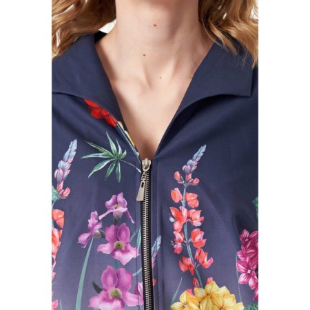 Female jacket, size 42, blue color-7