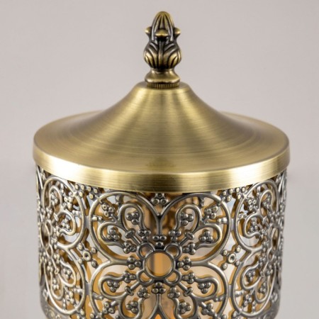 EMER -table decorative lamp "Emir" CL467813 13x13x34 cm, 1x75W, E27, brown color-7