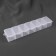 Little things storage container, 19 × 4.5 × 3 cm, with stickers, color transparent