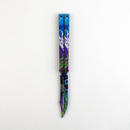 Wooden weapons, children's souvenir "graffiti", designer knife, 14 x 9.1 x 3.2 cm-1