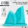Set of ceramic solo and list on the stand “Geometry”, 13.5 x 10.5 cm, blue color