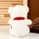 Soft toy "Bear in a scarf", white color