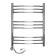 Domoterm electric heated towel rail "Calipso", 500 x 700 mm, 9 crossbars, left, chrome