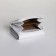 Women's wallet on the button, white color