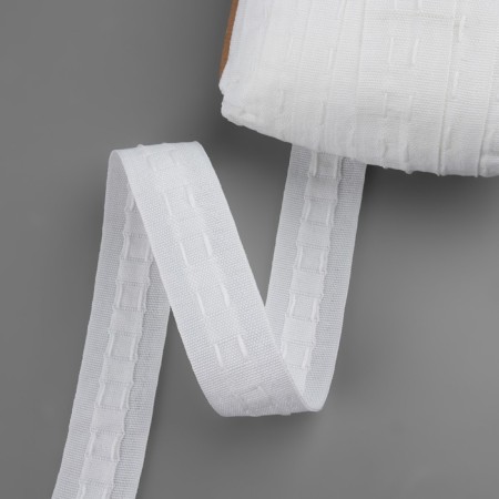 Curtain tape fixed assembly, matte, 3 cm, 50 ± 1 m, white color-4