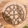 Interior souvenir in the wooden ring "Clover" 30x8x33 cm