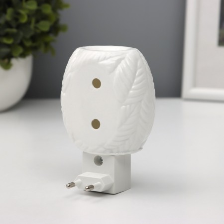 Lamp "Leaves" 1x7W E11 white 8x8x12cm-1