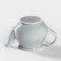 Porcelain kettle "Watercolor", 400 ml, light-gray color
