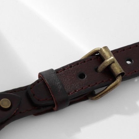 Bracelet male "millennium" strap, wide, brown color-2