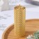 Voschshina candle, 4.5x4.5x12.5 cm, gold metallic