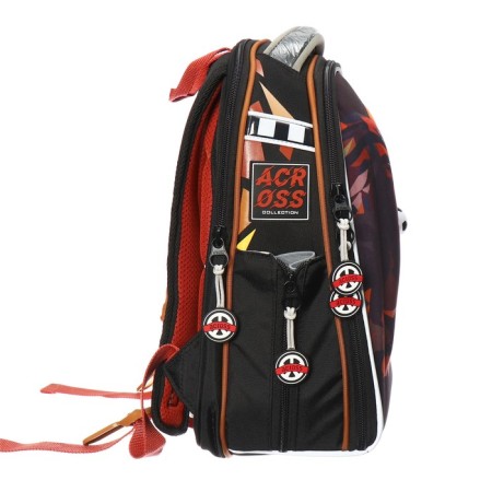 Frame backpack 35 x 26 x 14 cm, filling: bag, Across 490, black/blue 23-490-7-3