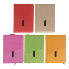Organizer A5, 120 sheets in a ruler, with a pvc cover with a pocket, mix