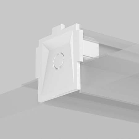A set of plugs for the built-in track system Technical Tra084EC-12W, 3.3x3.3.2 cm, white, 2 pcs-2