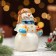 Souvenir "Snowman Gift", 10 cm, porcelain
