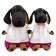 Soft toy "Waxon", in a snow -white shirt ", 25 cm