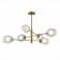 Ceiling EVOLUCE lamp. Sle205202-06. Terramo. 6x60 watts, E27, 100x100x59.5 cm, brass color