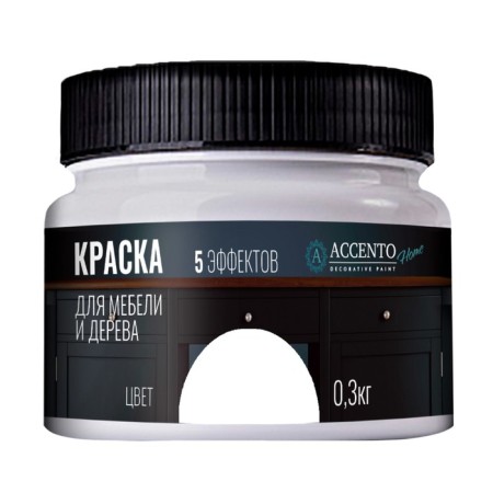 Furniture and wood “Arctic white”, half -gloss, 0.3 kg