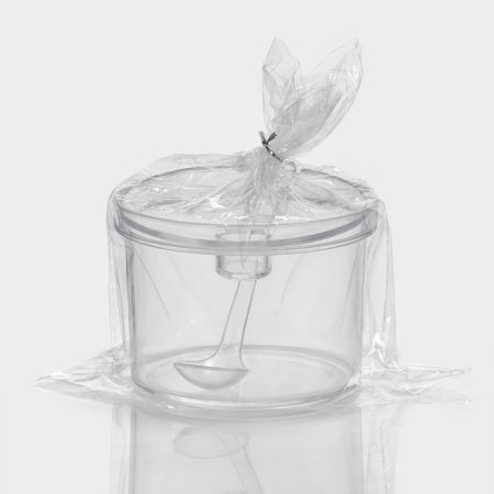 A container for spices with a spoon of a share, 400 ml, 10.5 × 10.5 × 10 cm, the color is transparent-6