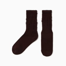 Women's socks minku, dark brown color, rr 36-41