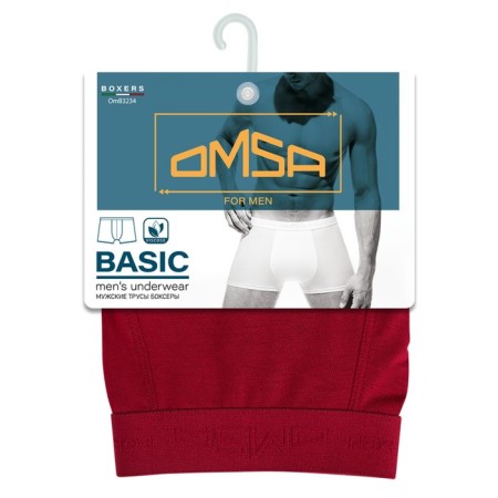Men's Boxers Omsa 3234, size 50, Bordo color-2