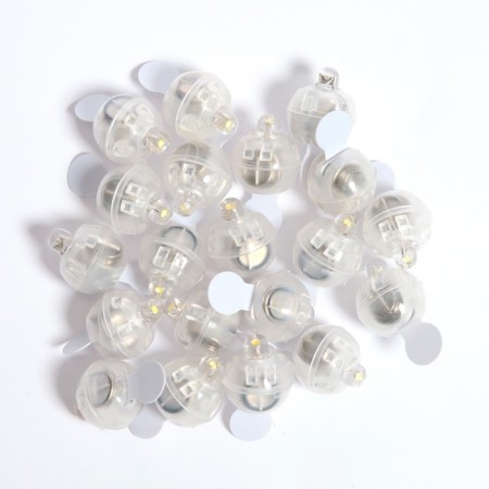 LED for a ball, round, yellow color, plastic