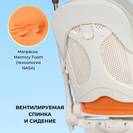 Walking stroller Farfello Stella STL, Color Perfect White-5