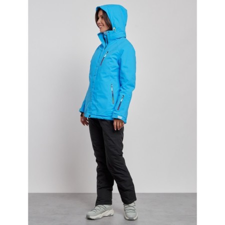 Ski costume female winter, size 42, blue color-5
