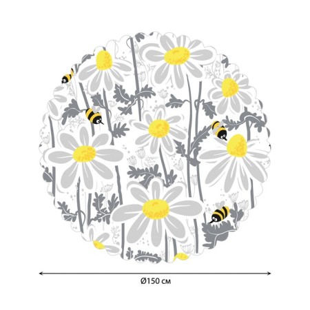 The tablecloth “hardworking bees”, round, Saten, d = 150 cm-1