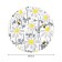 The tablecloth “hardworking bees”, round, Saten, d = 150 cm