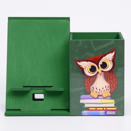 Organizer for the office with a stand for the phone "Owl"-3