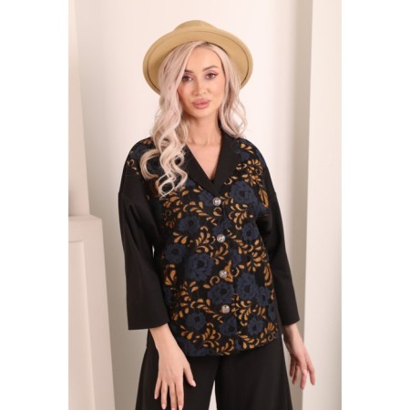 Female jacket, size 46, black color