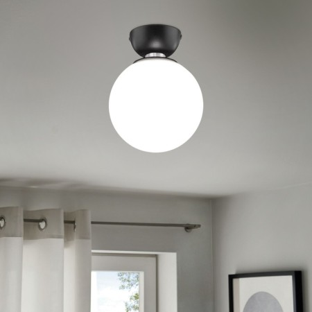 Ceiling Lamp EUROSVET Bubble 30197/1, E14, 1x40W, 180x180x240 mm, black color black-1