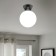 Ceiling Lamp EUROSVET Bubble 30197/1, E14, 1x40W, 180x180x240 mm, black color black