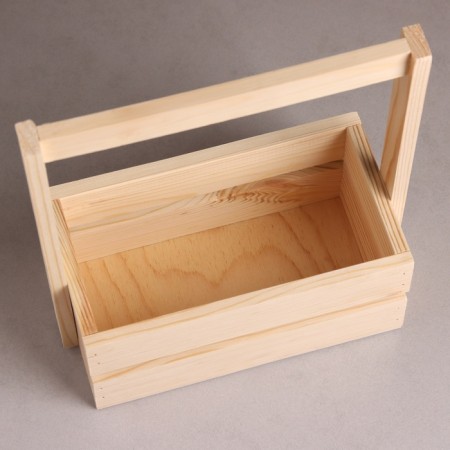 Kashpo wooden, with a high pen, 200*110*250-2