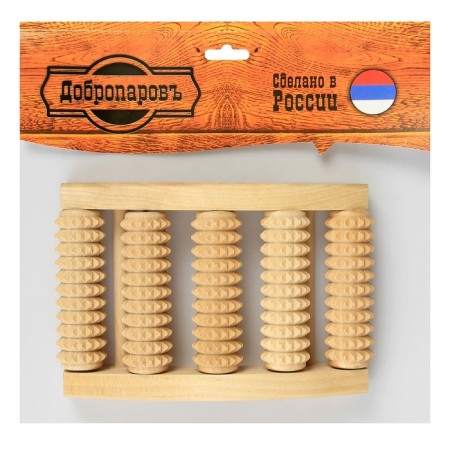 Banner Massager for the Feet "Dobroparov" Roller, Combined, Small-5