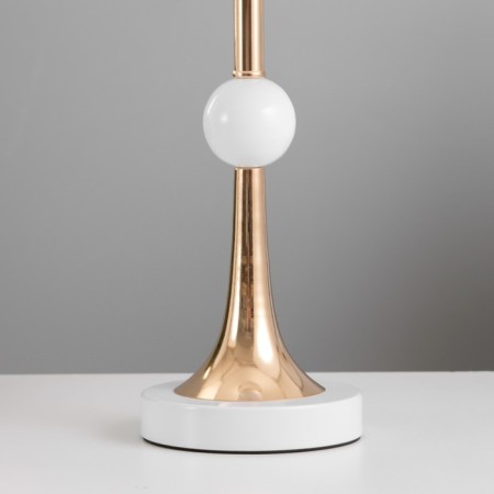 Glafira table lamp E27 40W white-gold 25x25x43 cm-3
