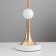 Glafira table lamp E27 40W white-gold 25x25x43 cm