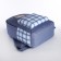 Set of a backpack with a zipper, core, bag, cosmetic bag, blue color