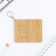 Key keychain wooden designer "Dinosaur", 6.9 x 4 cm