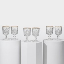 Timeless glass glasses set, 60 ml, 6 pcs